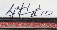 AJ McCarron Signed Alabama Crimson Tide 16x20 Wrapped Canvas - Bryant-Denny Stadium