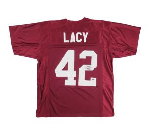 Eddie Lacy Signed Alabama Red Custom Jersey