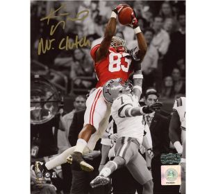 Kevin Norwood Signed Alabama Crimson Tide Unframed 8x10 NCAA Photo - Honey Badger with "Mr. Clutch" Inscription