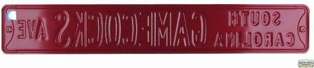 South Carolina Gamecocks Avenue Officially Licensed Authentic Steel 36x6 Garnet & Black NCAA Street Sign
