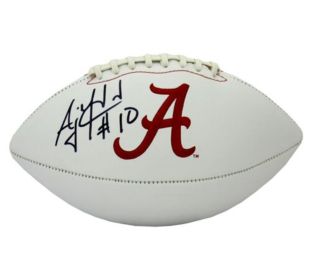 AJ McCarron Signed Alabama Crimson Tide Embroidered Logo Football