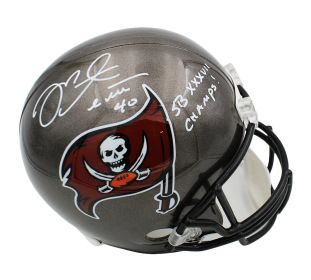 Mike Alstott Signed Tampa Bay Buccaneers Full Size NFL Helmet with "SB XXVII Champs!" Inscription