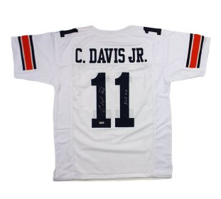 Chris Davis Jr. Signed Auburn Custom White Jersey With "Kick Six" Inscription