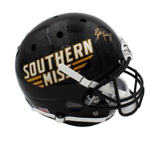 Brett Favre Signed Southern Mississippi Golden Eagles Schutt Full Size NCAA Helmet