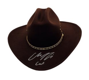 Chandler Riggs Signed The Walking Dead Full Size Replica Sheriff's Hat With Carl Inscription