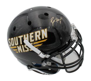 Brett Favre Signed Southern Mississippi Golden Eagles Schutt Authentic NCAA Helmet