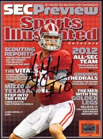 AJ McCarron Signed Alabama Crimson Tide Sports Illustrated - SEC Preview Edition
