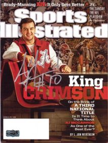 AJ McCarron Signed Alabama Crimson Tide Sports Illustrated - King Crimson Edition