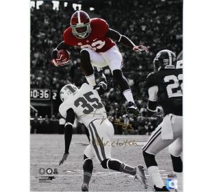 Kevin Norwood Signed Alabama Crimson Tide 16x20 NCAA Leaping Photo with Mr. Clutch Inscription