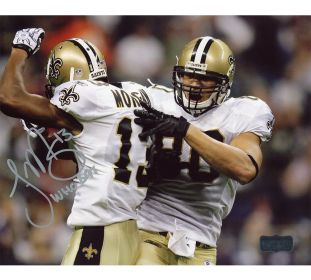 Joseph Morgan Signed New Orleans Saints Unframed 8x10 NFL Photo with "Who Dat" Inscription