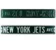New York Jets Avenue Officially Licensed Authentic Steel 36x6 Green & White NFL Street Sign