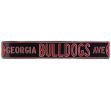 Georgia Bulldogs Avenue Officially Licensed Authentic Steel 36x6 Red & Black NCAA Street Sign