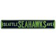 Seattle Seahawks "Seattle Seahawks Avenue" Officially Licensed Authentic Steel 36x6 Navy & Green NFL Street Sign