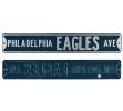 Philadelphia Eagles "Philadelphia Eagles Avenue" Officially Licensed Authentic Steel 36x6 Green & Silver NFL Street Sign