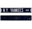 New York Yankees "New York Yankees Avenue" Officially Licensed Authentic Steel 36x6 Navy Blue & White MLB Street Sign