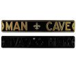 New Orleans Saints "Man Cave" Officially Licensed Authentic Steel 36x6 Black & Gold NFL Street Sign