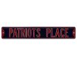 New England Patriots "Patriots Place" Officially Licensed Authentic Steel 36x6 Navy & Red NFL Street Sign
