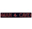 Boston Red Sox Man Cave Officially Licensed Authentic Steel 36x6 Navy Blue and Red MLB Street Sign