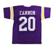 Billy Cannon Signed LSU Custom Purple Jersey with "Heisman Trophy 1959, CHOF" Inscription