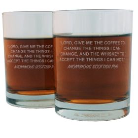 Scottish Pub Famous Quote Italian Crystal Whiskey Glass