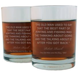 Robert Ruark Famous Quote Italian Crystal Whiskey Glass