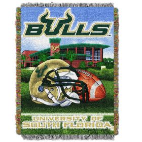 South Florida OFFICIAL Collegiate "Home Field Advantage" Woven Tapestry Throw