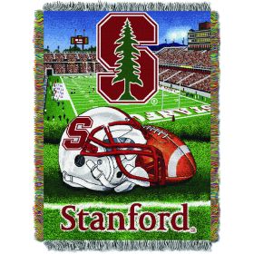 Stanford OFFICIAL Collegiate "Home Field Advantage" Woven Tapestry Throw