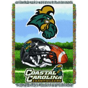 Coastal Carolina OFFICIAL Collegiate "Home Field Advantage" Woven Tapestry Throw