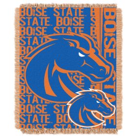 Boise State OFFICIAL Collegiate "Double Play" Woven Jacquard Throw