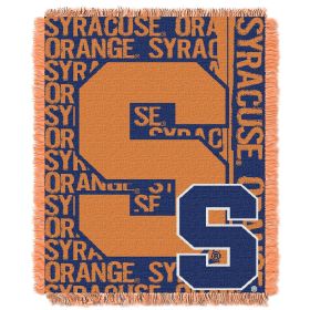 Syracuse OFFICIAL Collegiate "Double Play" Woven Jacquard Throw