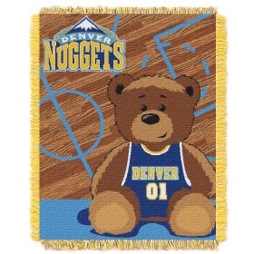 Nuggets OFFICIAL National Basketball Association; "Half-Court" Baby 36"x 46" Triple Woven Jacquard Throw by The Northwest Company