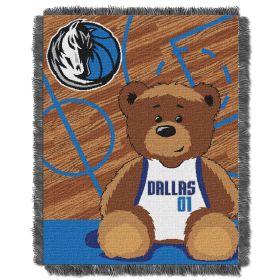 Mavericks OFFICIAL National Basketball Association; "Half-Court" Baby 36"x 46" Triple Woven Jacquard Throw by The Northwest Company