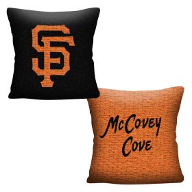 SF Giants OFFICIAL "Invert" Woven Pillow