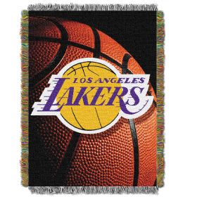 Lakers OFFICIAL National Basketball Association; "Photo Real" 48"x 60" Woven Tapestry Throw by The Northwest Company