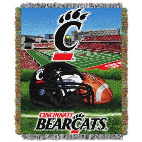 Cincinnati OFFICIAL Collegiate "Home Field Advantage" Woven Tapestry Throw