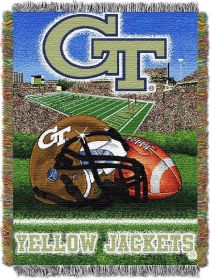 Georgia Tech OFFICIAL Collegiate "Home Field Advantage" Woven Tapestry Throw