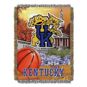 Kentucky OFFICIAL Collegiate "Home Field Advantage" Woven Tapestry Throw