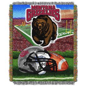 Montana OFFICIAL Collegiate "Home Field Advantage" Woven Tapestry Throw