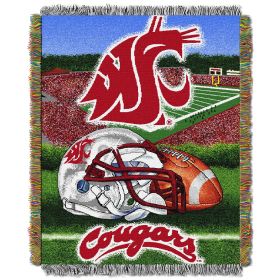 Washington State OFFICIAL Collegiate "Home Field Advantage" Woven Tapestry Throw