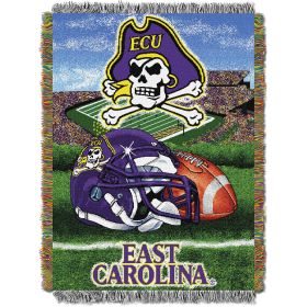 East Carolina OFFICIAL Collegiate "Home Field Advantage" Woven Tapestry Throw