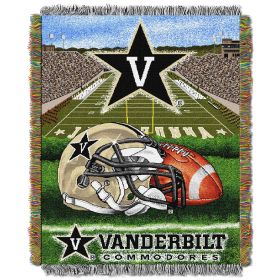 Vanderbilt OFFICIAL Collegiate "Home Field Advantage" Woven Tapestry Throw