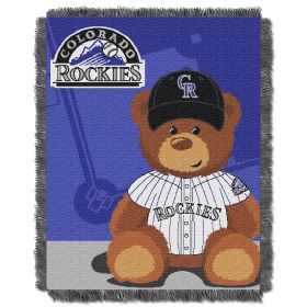 Rockies OFFICIAL Major League Baseball; "Field Bear" Baby 36"x 46" Triple Woven Jacquard Throw by The Northwest Company