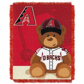 Diamondbacks OFFICIAL Major League Baseball; "Field Bear" Baby 36"x 46" Triple Woven Jacquard Throw by The Northwest Company