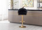 Vintage Bar Stools with Back and Footrest Counter Height Dining Chairs