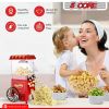 Popcorn Machine Maker Popcorn Machine with Wheels; 1400 Watts; 120 V; Hot Air Popper Popping 12 Cup Retro Vintage Fashioned Style; For Movie Parties.