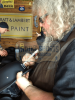 Tommy Flanagan "Chibs Telford" & Mark Boone Jr "Bobby Munson" Signed Black Matte Daytona Authentic Biker Helmet