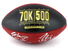Brett Favre and Peyton Manning Signed Wilson Authentic 70K Yards and 500 TDs NFL Football with Yardage and TD Inscription LE of 150