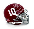 AJ McCarron Signed Alabama Crimson Tide Schutt #10 Mini Helmet with "We Own Alabama" Inscription