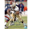 Willie Roaf Signed New Orleans Saints Unframed 8x10 NFL Photo with "HOF 2012" Inscription - vs Bears - Blue Ink