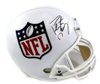 Peyton Manning Signed NFL Shield Full Size White NFL Helmet